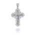 Sterling Silver Crucifix Filigree Pendant Necklace