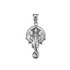 Sterling Silver Hindu Elephant God Ganesha Pendant Necklace