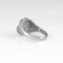Rugged Aztec Mayan Sun Signet Ring in Sterling Silver