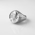 Sterling Silver Benjamin Franklin Mens Signet Ring