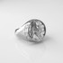 Sterling Silver Benjamin Franklin Mens Signet Ring