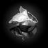 Sterling Silver 3D Shark Jaws Statement Ring