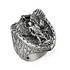 Sterling Silver Saint Michael Archangel Protect Us Shield Men's Signet Ring