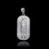 Sterling Silver Egyptian Anubis God Of The Dead Guard Dog Amulet Pendant Necklace