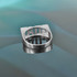 Sterling Silver GOAT Block Letter Midsize Unisex Ring