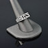 Sterling Silver BOSS Block Letter Midsize Unisex Ring