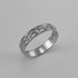 Sterling Silver Openwork Link Chain Ring Band