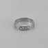 Sterling Silver Openwork Link Chain Ring Band