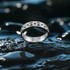 Sterling Silver Openwork Link Chain Ring Band
