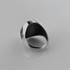 Sterling Silver Eastern Orthodox Cross Oval Signet Bold Statement Ring