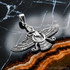 Solid Sterling Silver Oxidized Faravahar Persian Zoroastrian Pendant