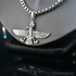 Solid Sterling Silver Oxidized Faravahar Persian Zoroastrian Pendant