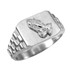 Sterling Silver Praying Hands Mens Religious Ring