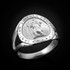 Sterling Silver Saint Christopher Medallion Ring