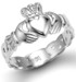 Sterling Silver Irish Claddagh Ladies Ring