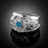 Sterling Silver Mens Celtic CZ Birthstone Ring
