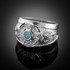 Sterling Silver Mens Celtic CZ Birthstone Ring