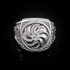 Sterling Silver Armenian Eternity Arevakhach Sun Cross CZ Birthstone Ring