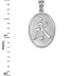Sterling Silver Chinese "Eternity" Symbol Pendant Necklace