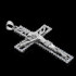 Sterling Silver CZ Crucifix Pendant