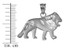 Sterling Silver Matte DC Lion Pendant Necklace