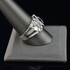 Sterling Silver Nugget Ring with CZ Stones