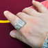 Sterling Silver Royal Flush Poker Cards Casino Gambling Nugget Ring