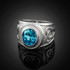Silver Celtic December Birthstone Ring