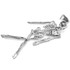 Sterling Silver 3D Skeleton Dangle Pendant