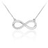 Sterling Silver Infinity CZ Necklace