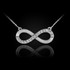 Sterling Silver Infinity CZ Necklace