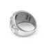 Sterling Silver US Marine Corps USMC Mens Birthstone CZ Ring