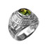 Sterling Silver US Marines USMC Birthstone Ring