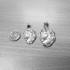 Sterling Silver Lion Face Sparkle Cut Pendant (S/L)