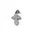 Sterling Silver Eastern Orthodox St. Olga Cross Charm Pendant Necklace