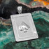 Silver Ace of Spades Poker Card Pendant