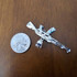 Solid Sterling Silver AK-47 Rifle Gun DC Pendant