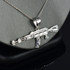 Silver AK-47 Necklace