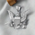 Sterling Silver Eagle Gun Money Bag Mens Large DC Hip-Hop Pendant