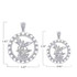 Sterling Silver Saint Michael Openwork Pendant Necklace (S/L)