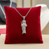 Sterling Silver Saint Jude Sparkle-cut Pendant Necklace