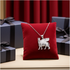 Sterling Silver Ancient Assyrian God Lamassu Winged Bull Pendant Necklace