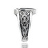 Oxidized Sterling Silver Celtic Triquetra Circle Ring