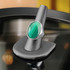 Polished Sterling Silver Green Malachite Gemstone Bold Statement Ring
