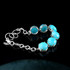 Sterling Silver Blue Amazonite Link Bracelet for Women – Calming Gemstone Jewelry