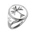 Sterling Silver Enamel Cross Pattée Oval Signet Ring – Medieval Gothic Unisex Jewelry