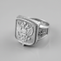 Sterling Silver Russian Imperial Double-headed Eagle Signet Mens Ring