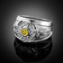 Sterling Silver Mens Celtic CZ Birthstone Ring