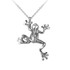 Sterling Silver Frog DC Charm Necklace