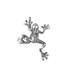 Sterling Silver Frog DC Charm Necklace